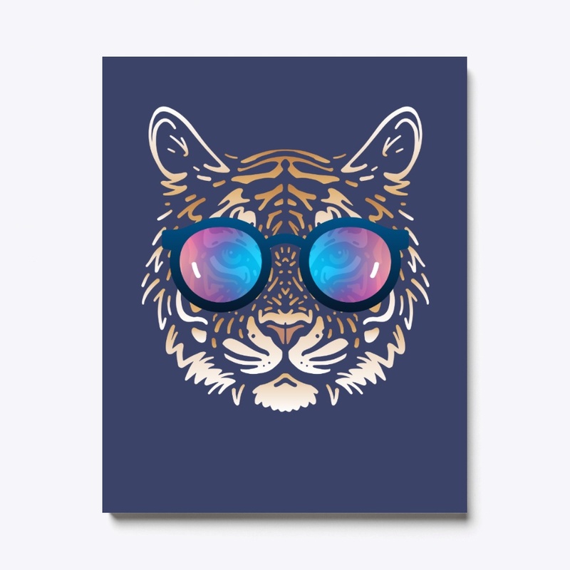 Cute Tiger in Sunglasses (Colored+sg06)