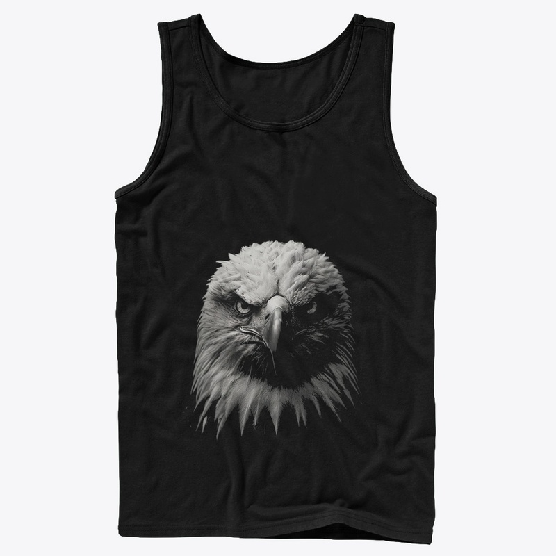 Eagle Portrait in Black and White