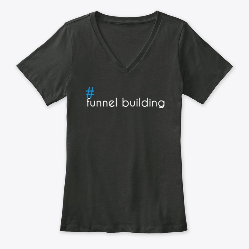 Funnel building shirt - hash blue