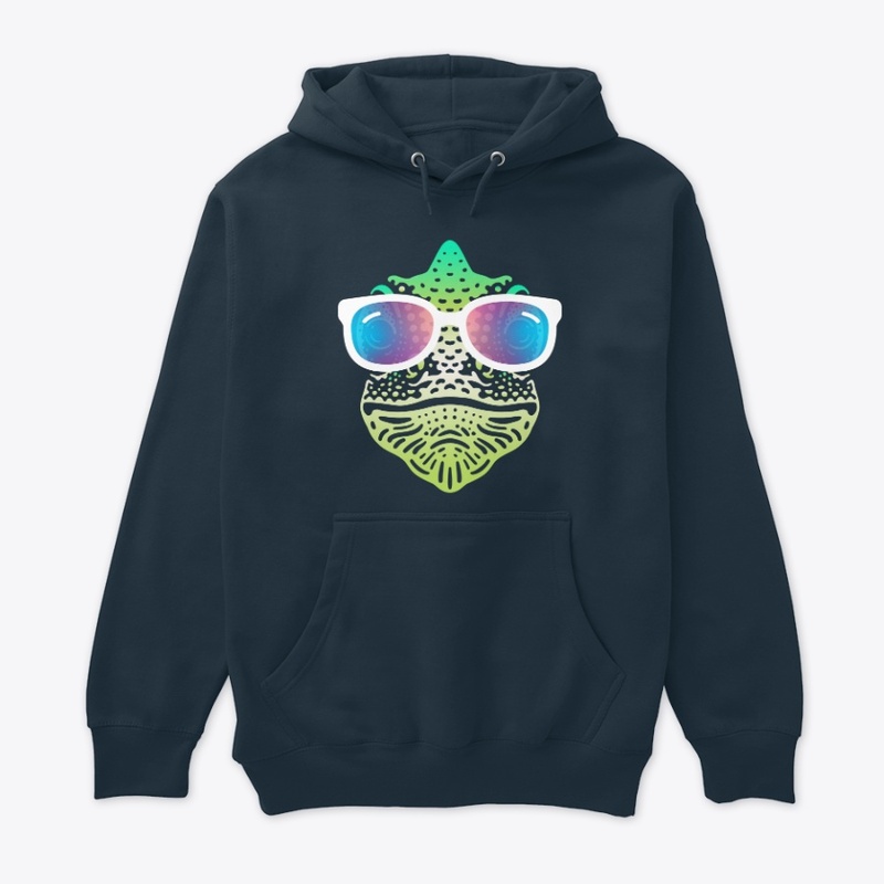 Cute Chameleon in Sunglasses (clr+sg04)