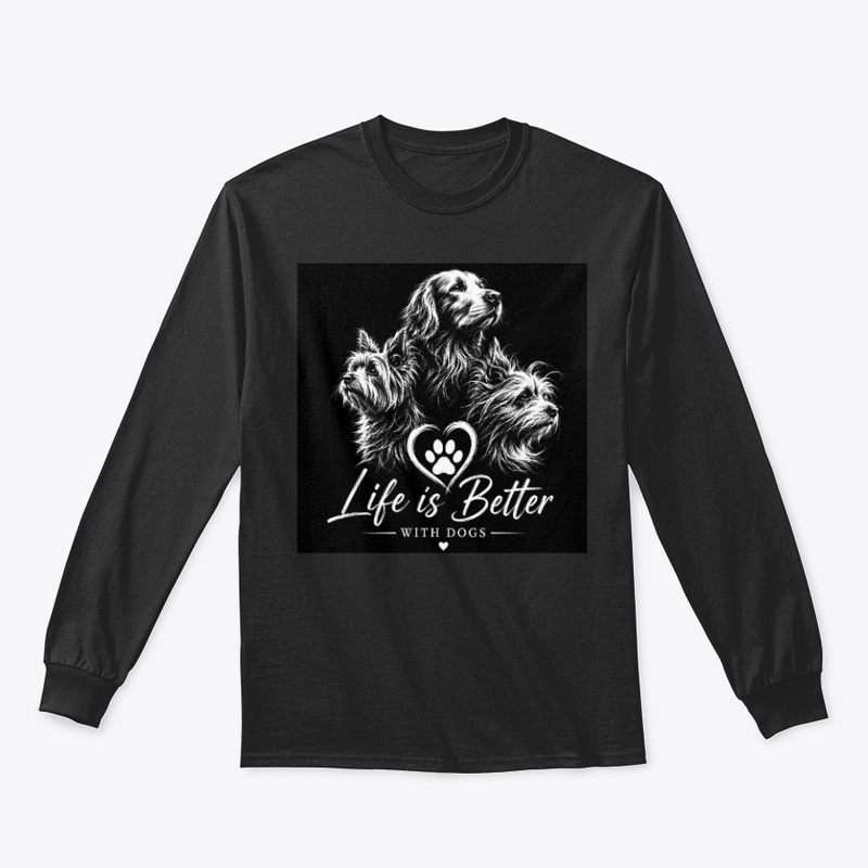 Life Is Better With Dogs T-Shirt,Mug...