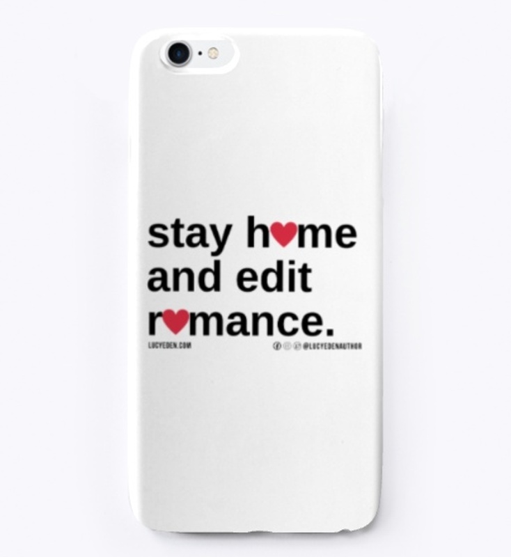 stay home and edit romance. black.