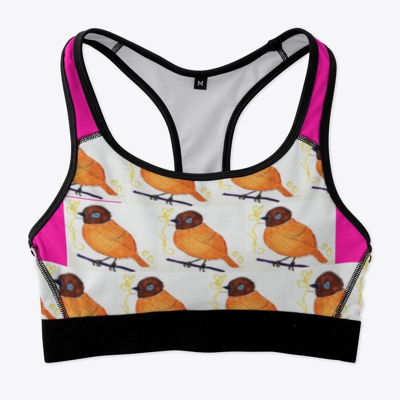 Div Jen All-Over Print Sports Bra