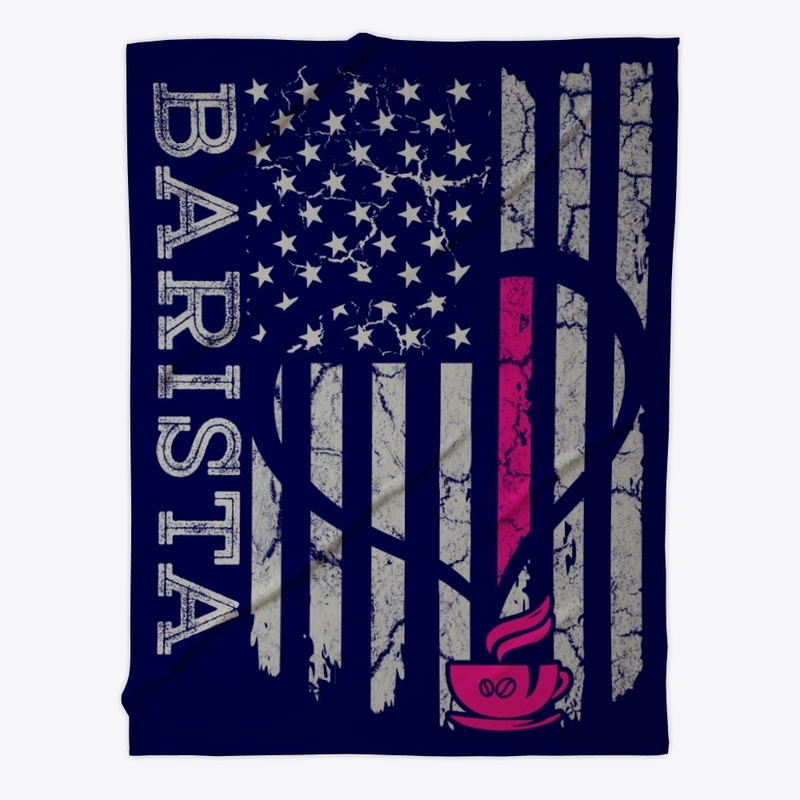 US Flag Barista Blanket