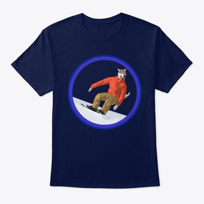 Snowboarding Wolf