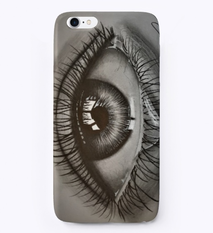 EvanArtsy-Iphone case with realistic eye