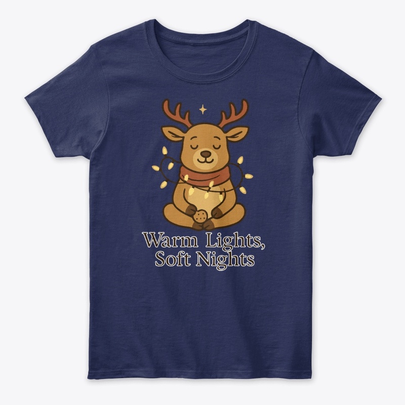 Warm Lights Soft Nights Cozy Reindeer
