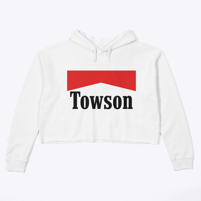 Towson Reds Women's Crop Hoodie