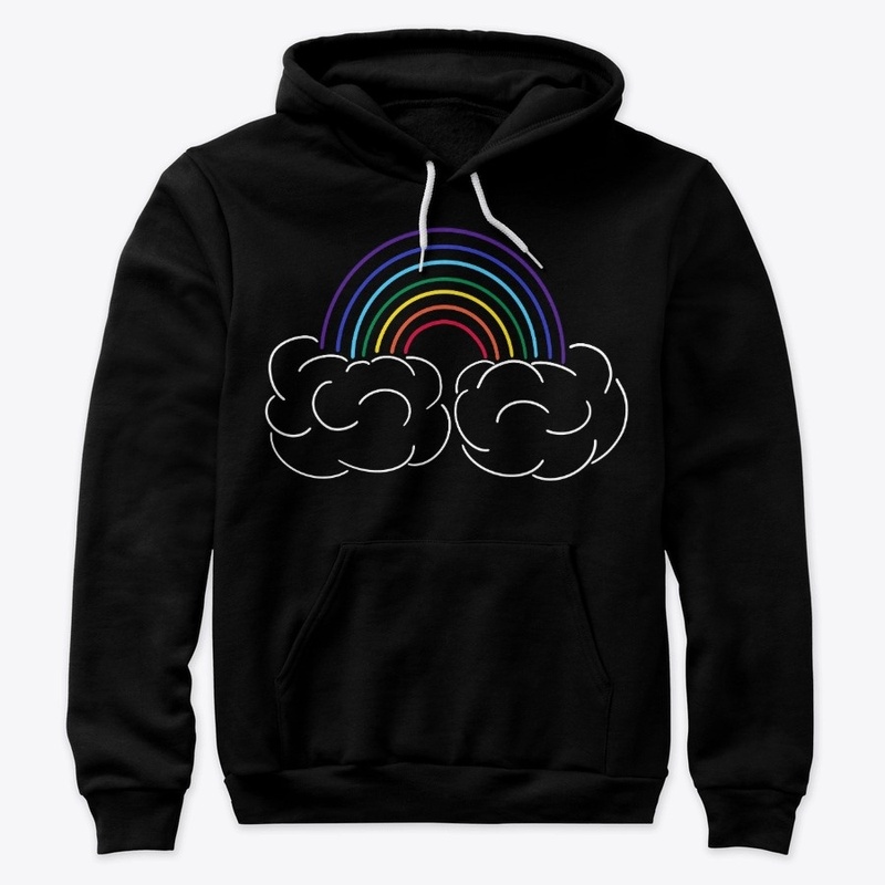 Rainbow and Puffy Clouds