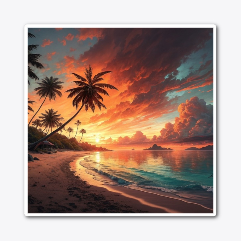 Tropical Paradise Sunset