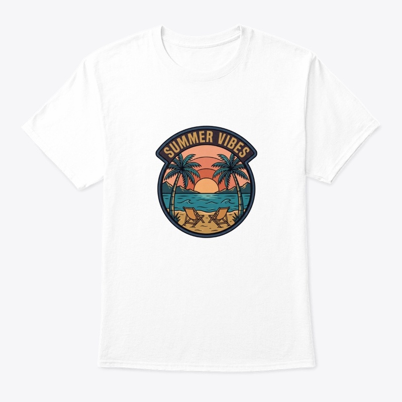 Vintage Summer Vibes T-Shirt Design