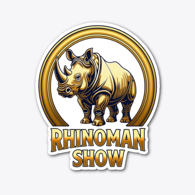RhinoMan Badge Sticker 