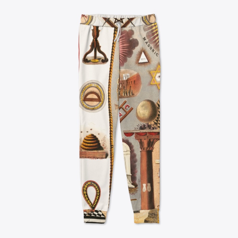 Masonic chart All-Over Joggers