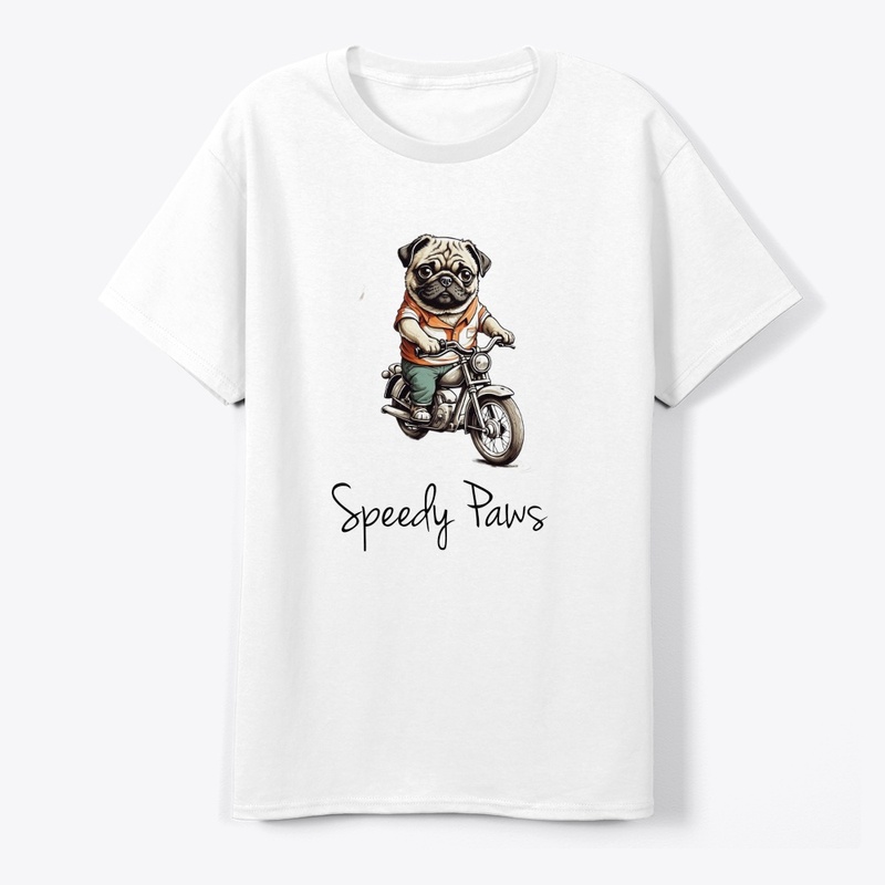 Paws on Wheels: Doggy Bullet Bike Tee