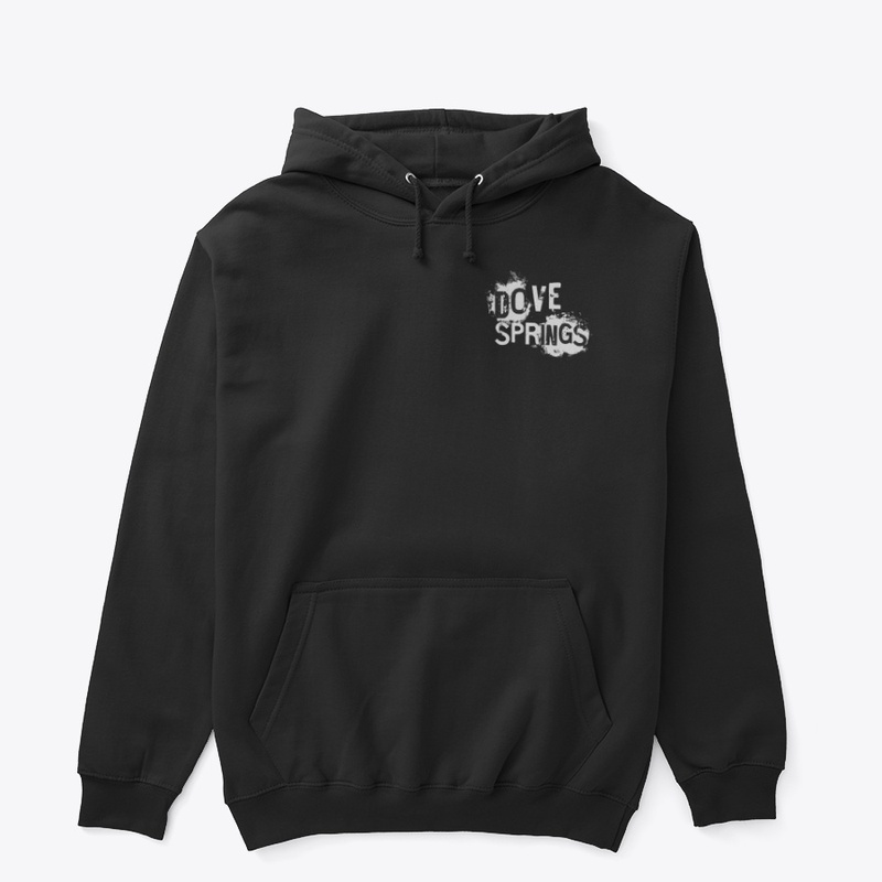 Wht/Black Spray Dove Logo