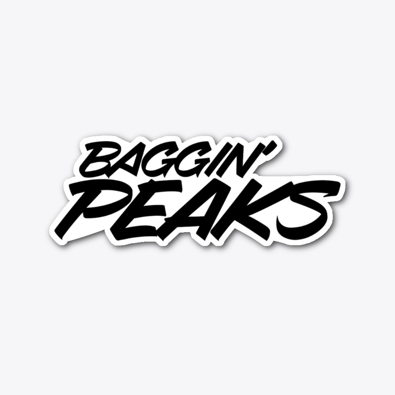 Baggin' Peaks Die Cut Sticker