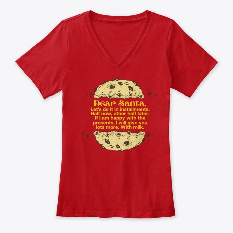 FUNNY DEAR SANTA HALF COOKIE NOW 