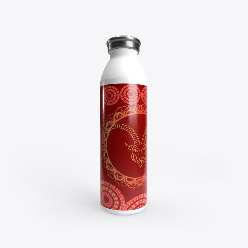 Golden goat and mandala