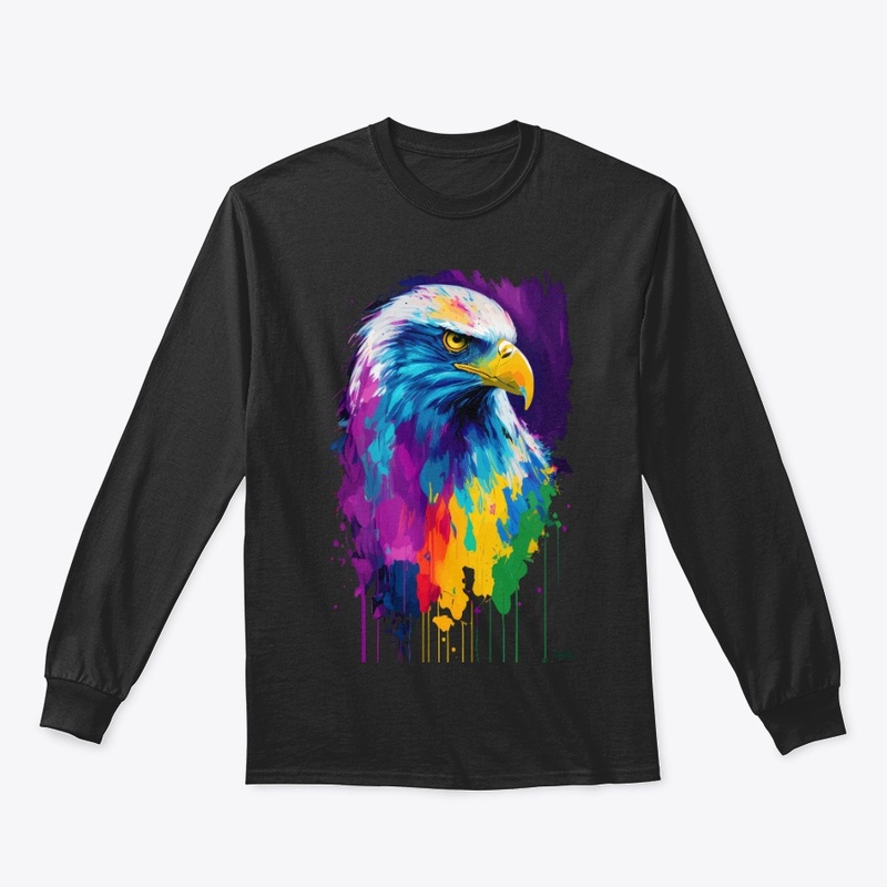 Colorful Vibrant Eagle | Rightward look