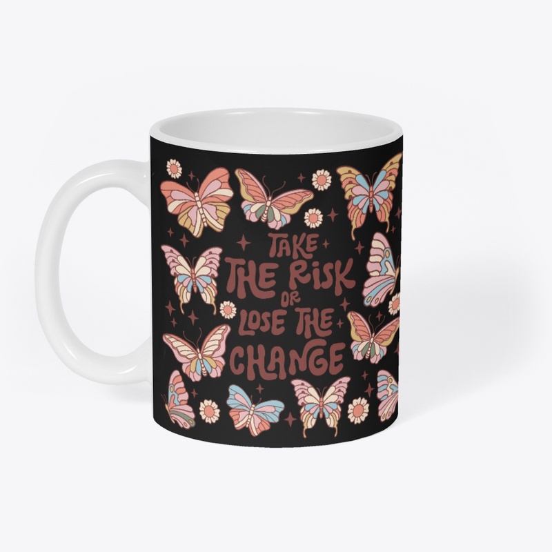 Bo ho retro butterfly quote
