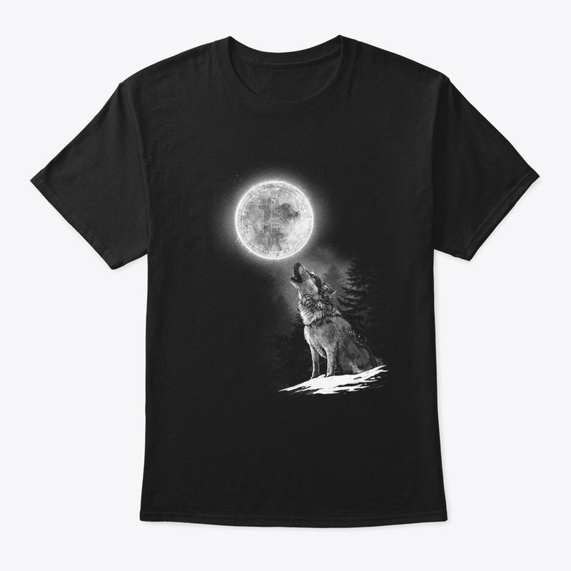 Bitcoin Moon Wolf Cryptocurrency 