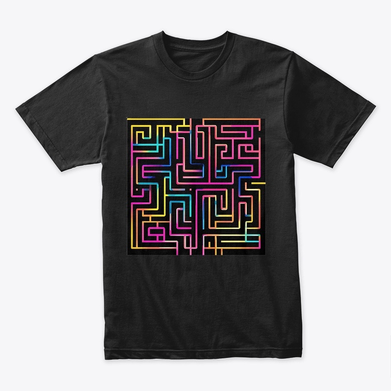 Neon Labyrinth: A Maze of Color