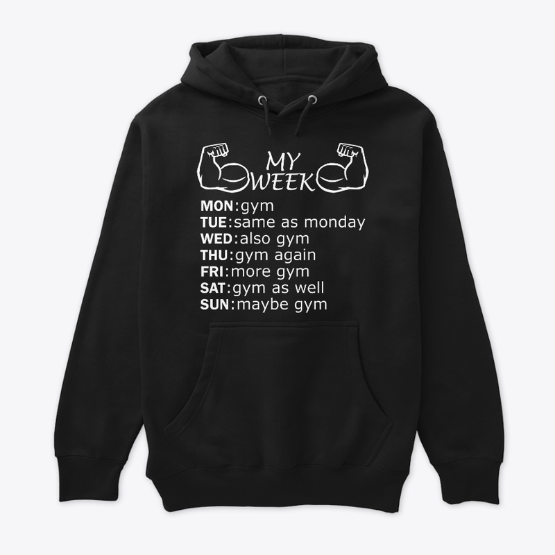 gym lover funny week split gym rat