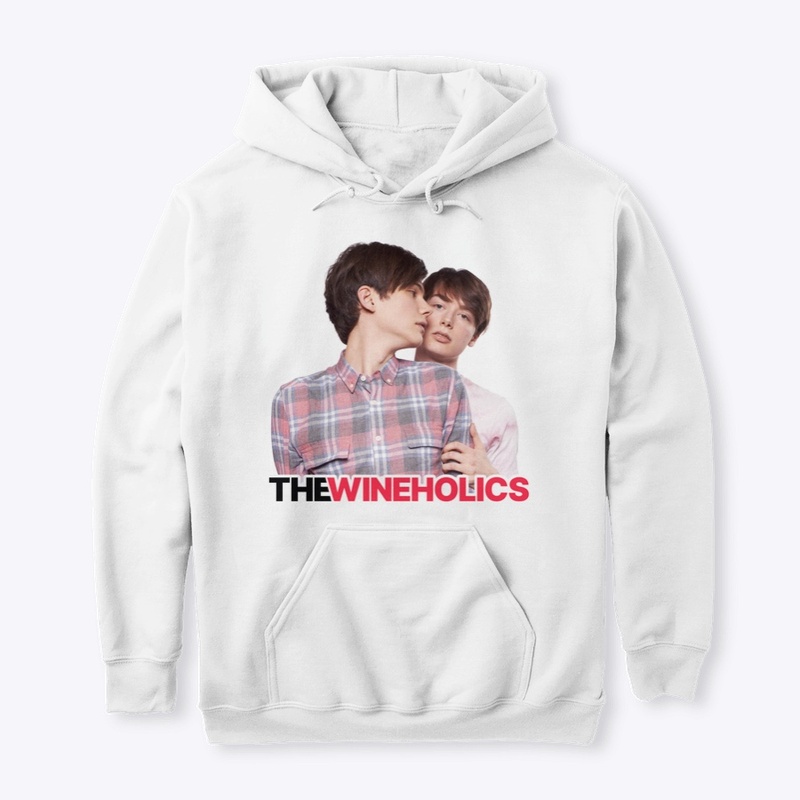 The Wineholics Hoodie — White