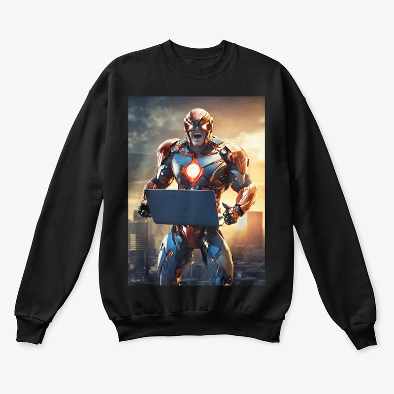 Screaming Cyborg Hero T-Shirt
