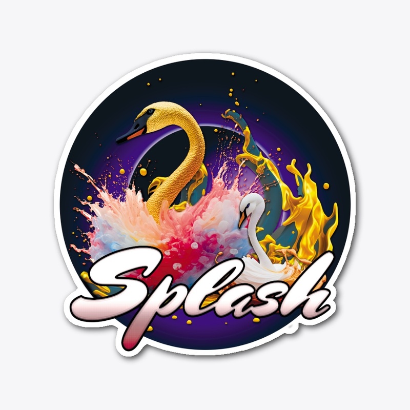 Splash moment for the swan!