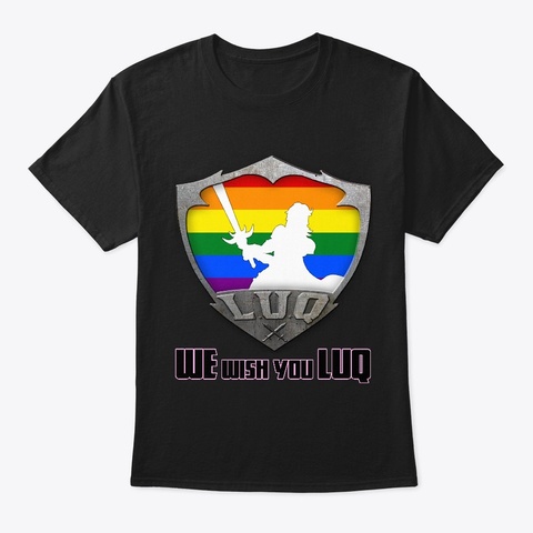 Luq Pride Shirt 2024 Black T-Shirt Front