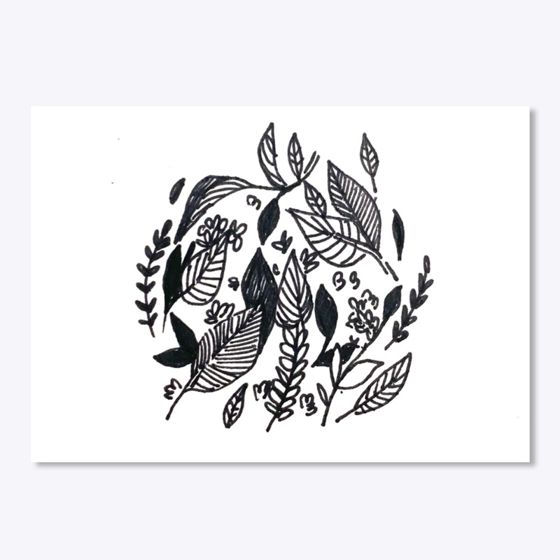 nature leaf leaves pattern drawing 