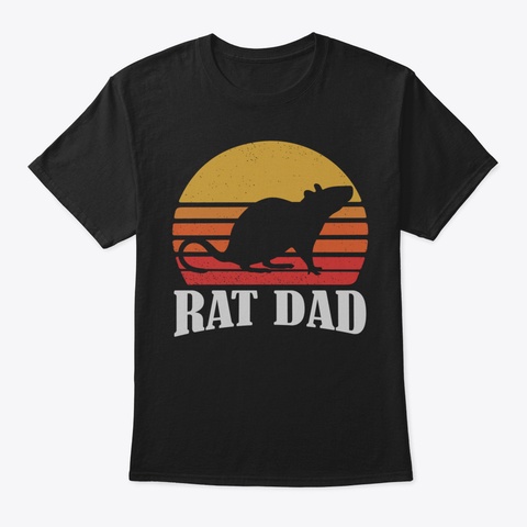 Rat Hoodie  Rat Sweatshirt53 Black T-Shirt Front