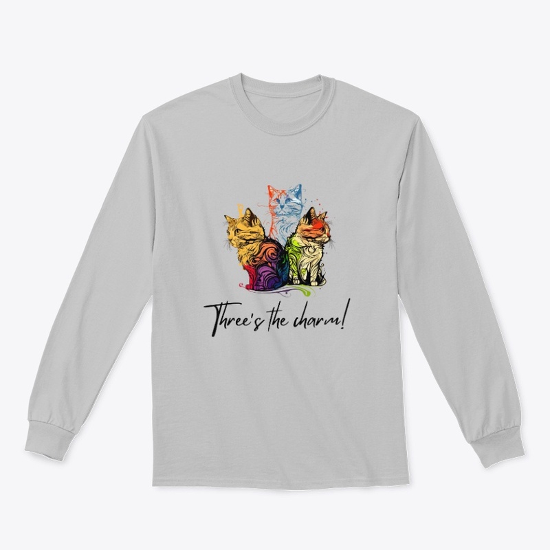 Three's the charm cat design 