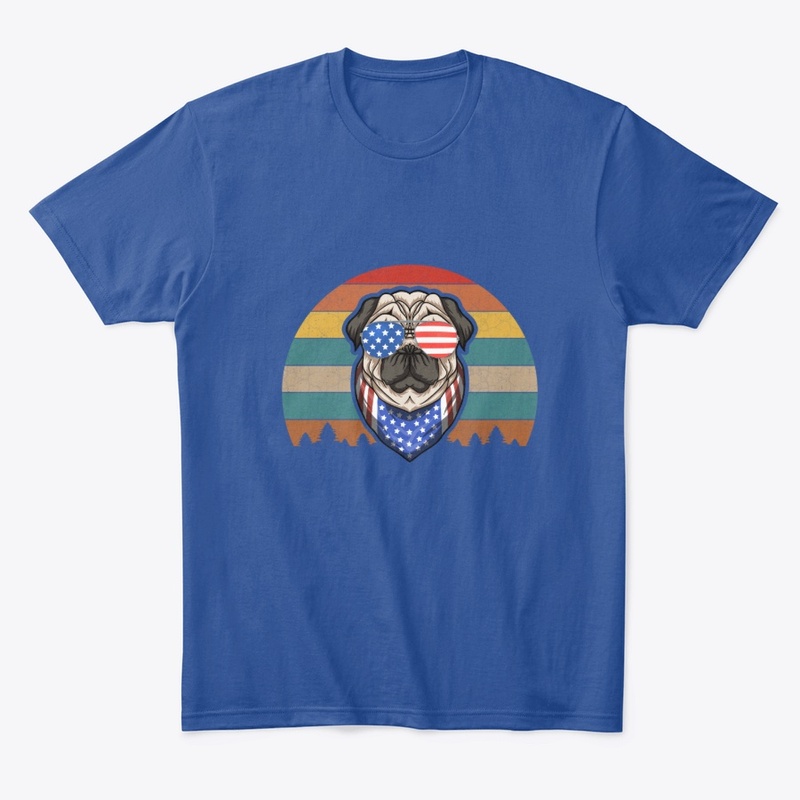 Another patriotic French pug