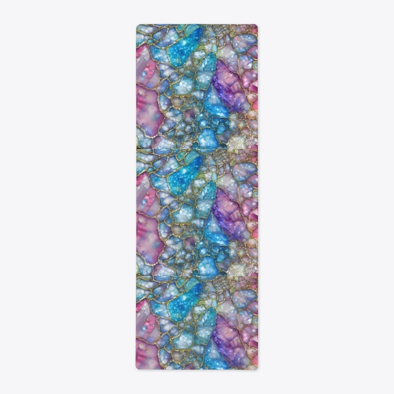 Distressed Sparkling Sapphire Tones