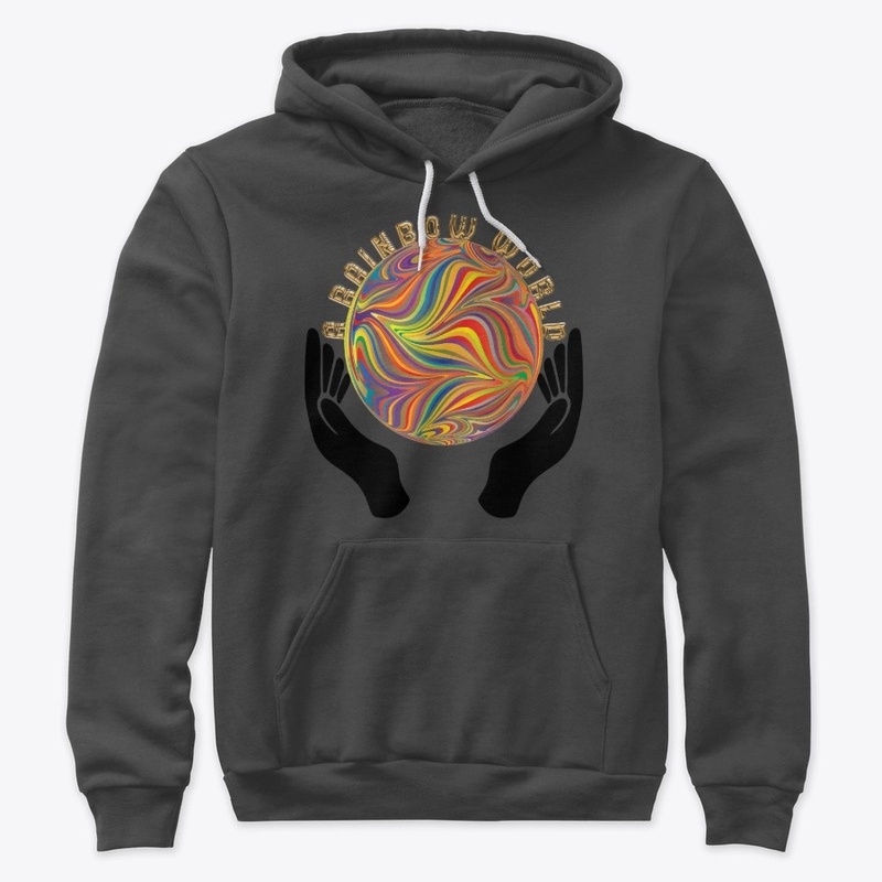 A Rainbow World Hoodie.