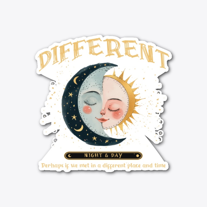 Different Night & Day Celestial Moon Sun