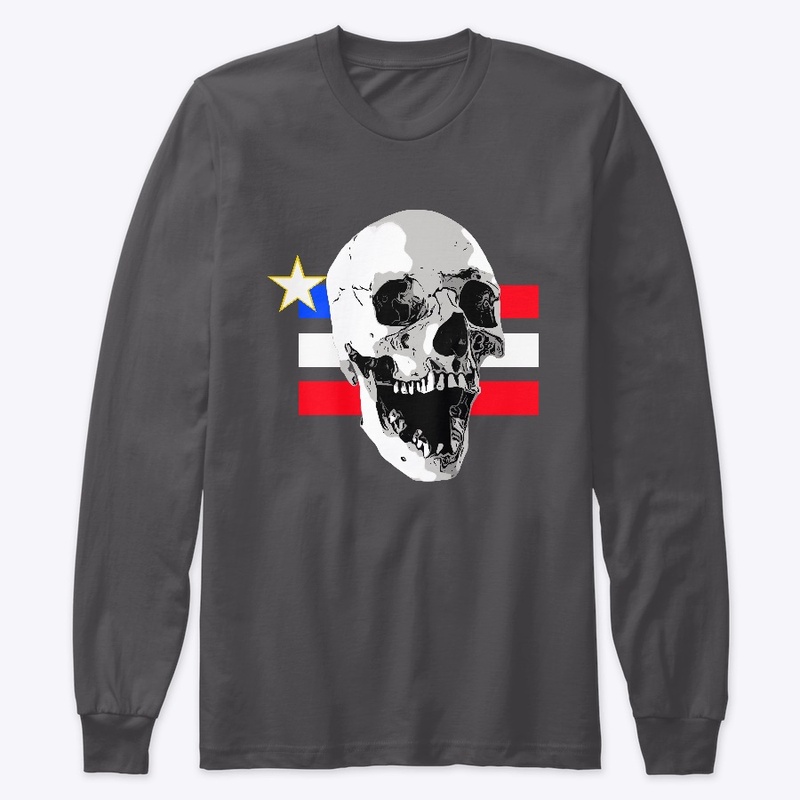 Skull Patriotic Flag