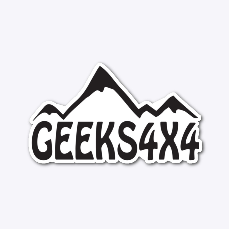 Geeks4x4 Black Mountain Logo Stickers