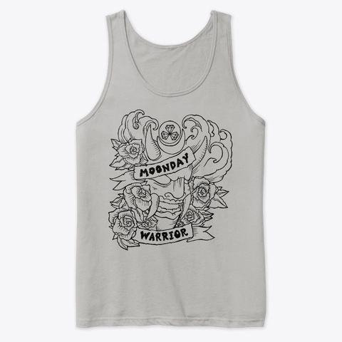 Moonday
Warrior
 Athletic Heather Camiseta Front