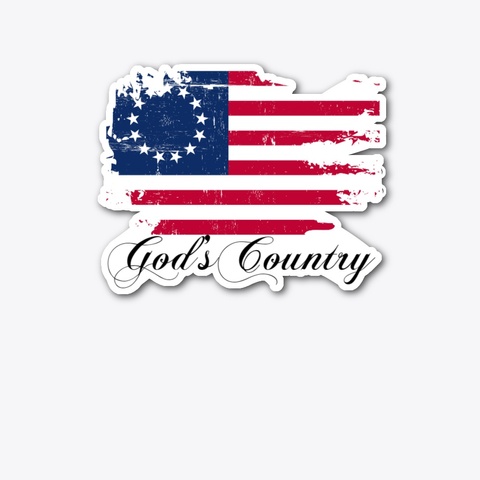 Betsy Ross Flag  Gods Country Standard T-Shirt Front
