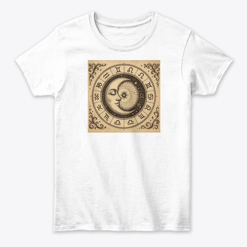 A stylized half moon