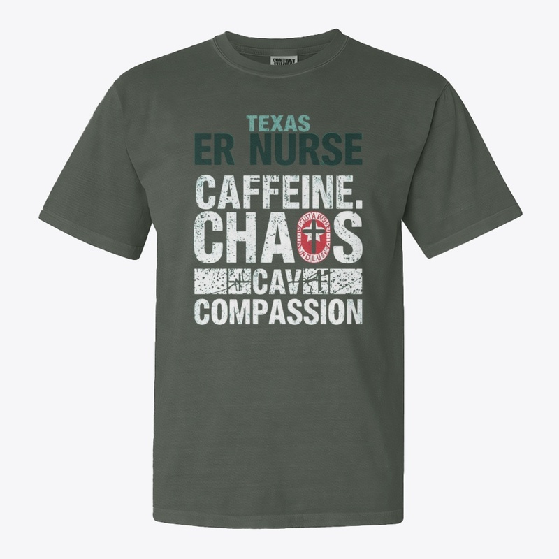 Texas ER Nurse Caffeine Chaos Tee