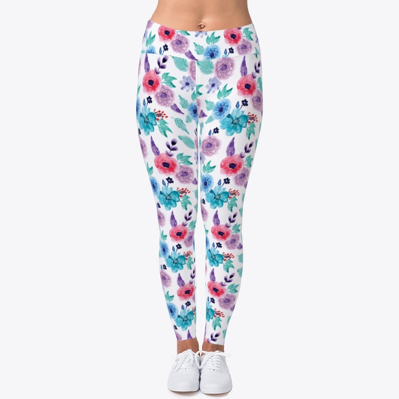 Pretty Seamless Pattern with Watercolor