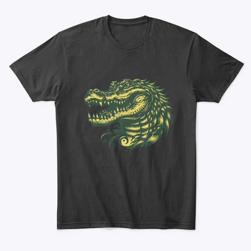 Angry Alligator Head Graphic