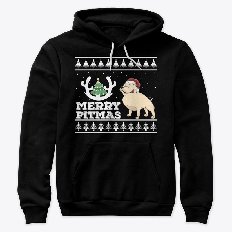Merry Pitmas Ugly Christmas  Pit Bull
