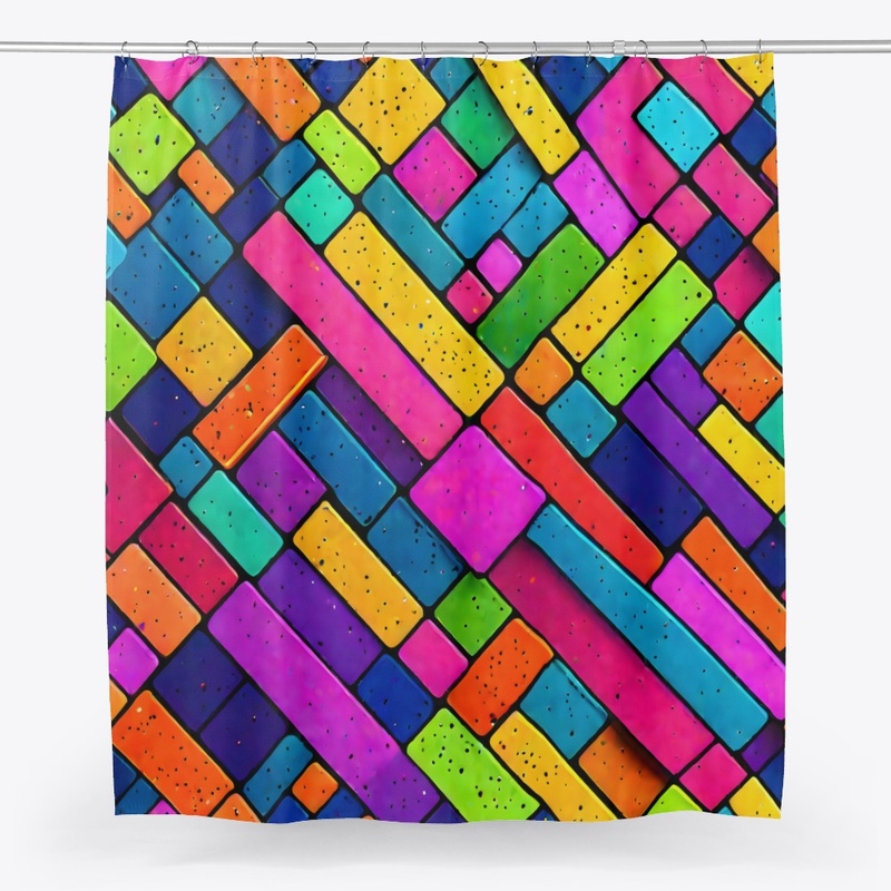 Neon Colorblock All-Over Print