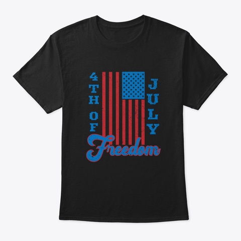 4 Th Of July Kxzar Black áo T-Shirt Front