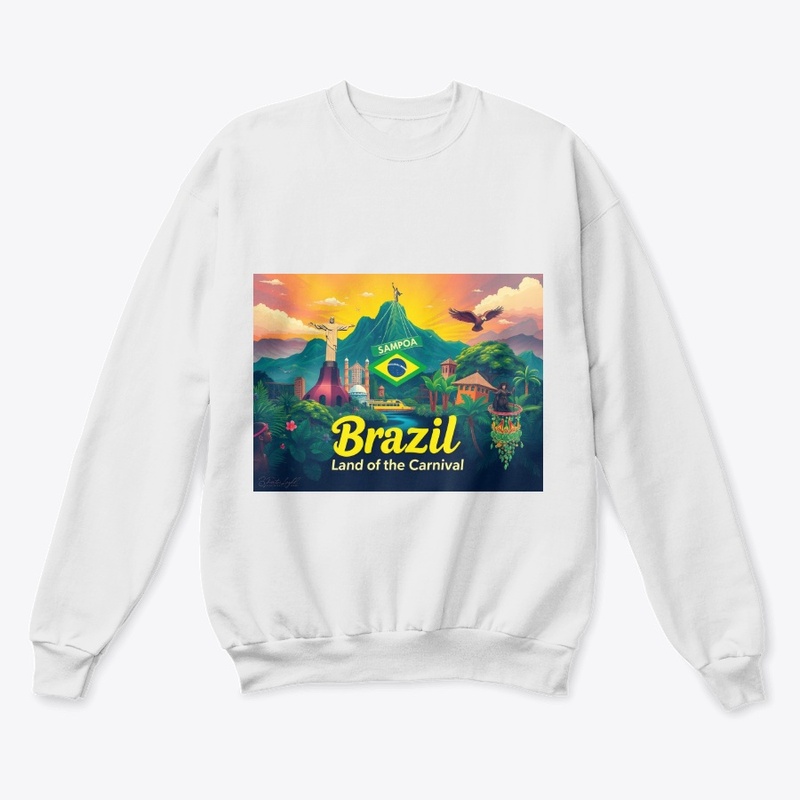 Brazil Vibrant Skyline Art